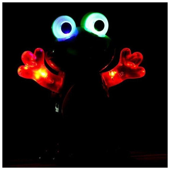 Игрушка «Лягушка», работает от батареек, танцует, световые и звуковые эффекты
