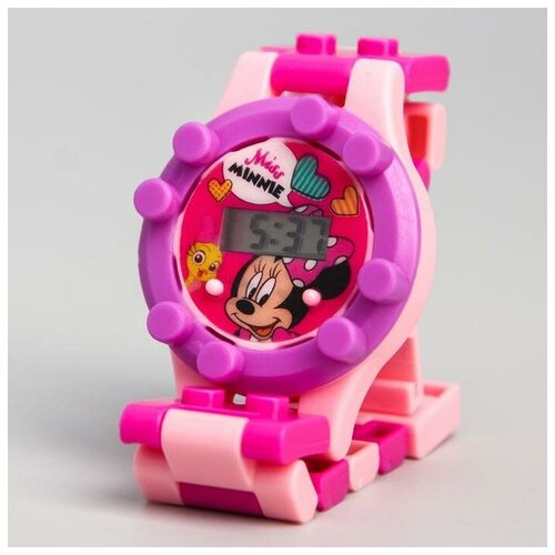 Наручные часы Disney, корпус пластик, ремешок пластик, розовый