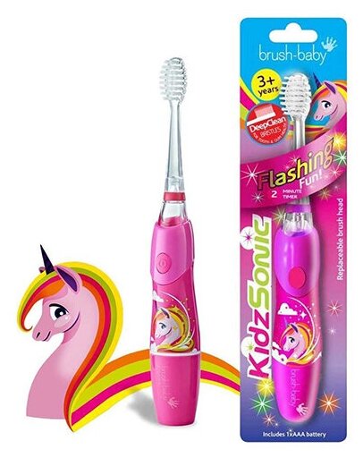 Brush-Baby KidzSonic звуковая зубная щетка Единорог от 3 лет