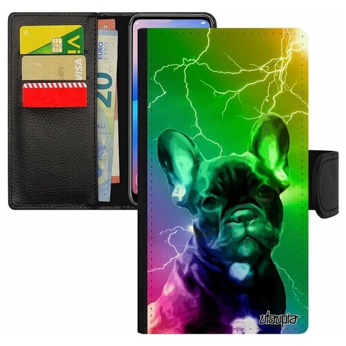 фото Чехол-книжка на телефон apple iphone 8, "бульдог" щенок мастиф utaupia