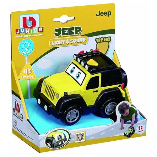 Детская машинка Jeep Wrangler Bburago 16-81201, желтый