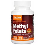 Jarrow Formulas Methyl Folate (метилфолат) 1000 мкг 100 вегетарианских капсул - изображение