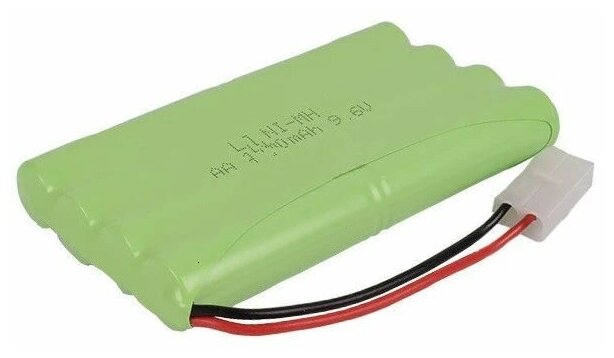 Аккумулятор Ni-Mh 9,6v AA 3000mah для радиоуправляемых игрушек, разъем Tamiya / KET-2P, батарейка КЕТ-2Р / Тамия