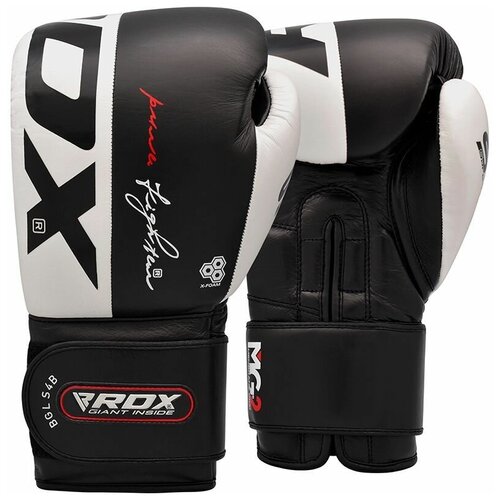 Боксерские перчатки RDX LEATHER S4 BLACK 14 унций