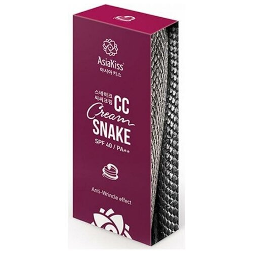 AsiaKiss CC Cream Snake CC-крем для лица с пептидом змеиного яда и эффектом разглаживания морщин SPF 40 PA++ 60 мл