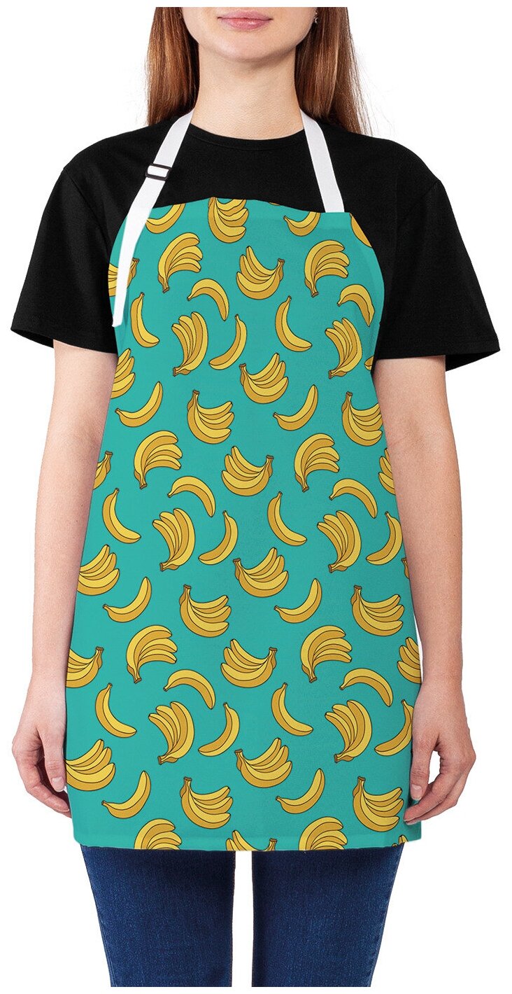 Фартук женский для готовки JoyArty "Модные бананы", универсальный размер