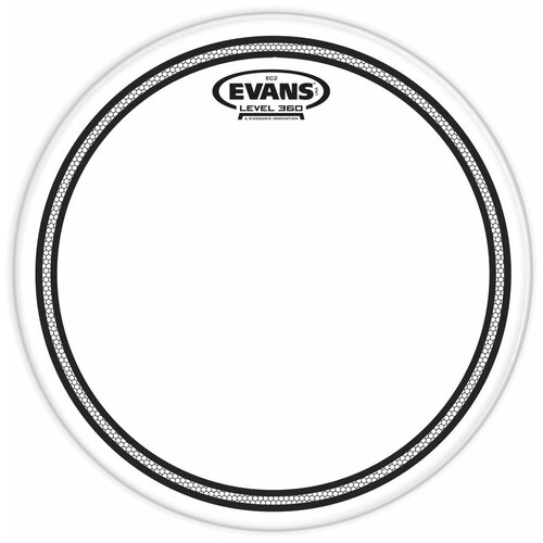 Evans TT10EC2S Edge Control Clear SST 10 Пластик для том тома двойной прозрачный