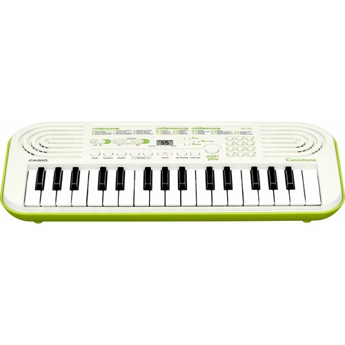 Синтезатор Casio SA-50 32клав. зеленый/белый белый, зеленый