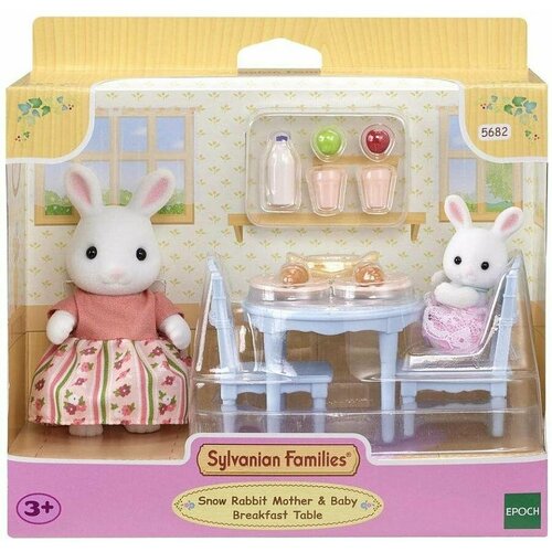 Столик для завтрака мамы и малыша снежных кроликов 4298₽