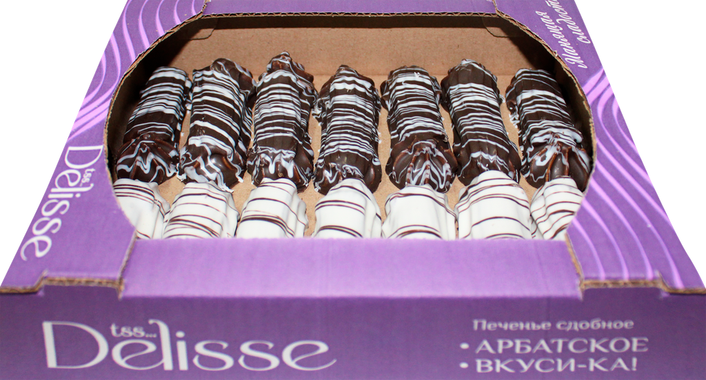 Печенье сдобное DELISSE Вкуси-ка Арбатское, глазированное, 500г - фотография № 3