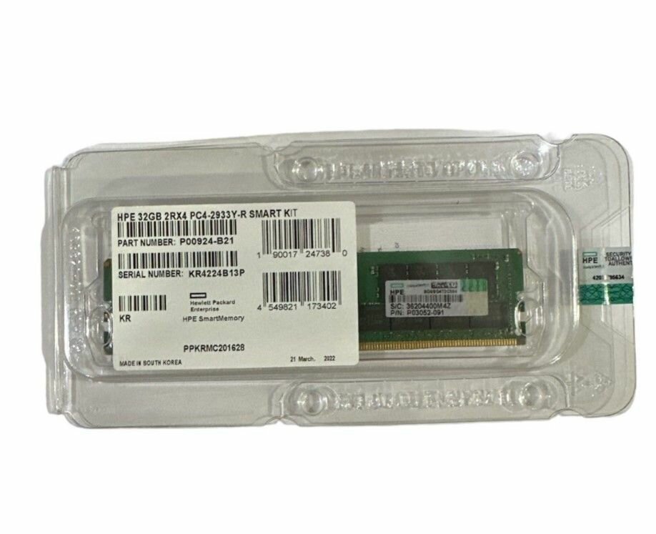 Оперативная память HP 32Гб DDR4 2933МГц DIMM CL21 (P00924-B21, P06189-001, P03052-091)