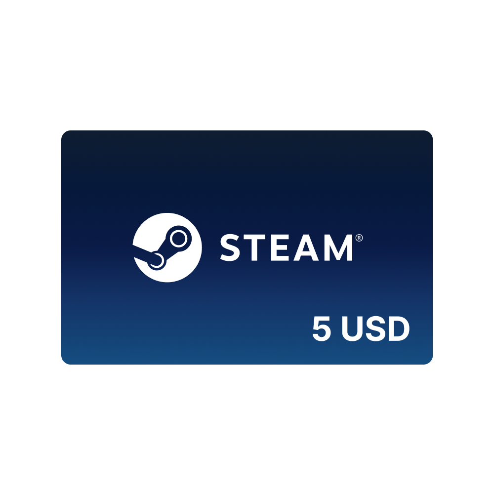 Подарочная карта Steam 5 USD Турция, CША / Пополнение счета, цифровой код