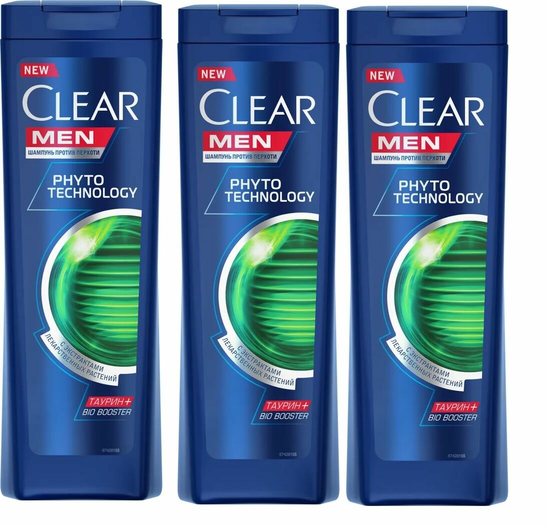 Clear Шампунь Phytotechnology 400 мл, 3 уп