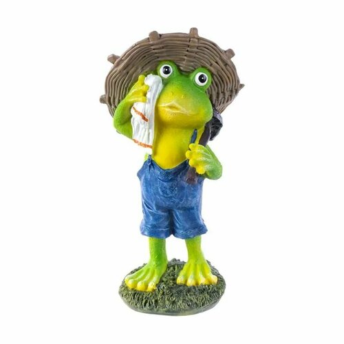 Декоративная садовая фигура Лягушонок-садовод Садовое украшение Для интерьера 849₽