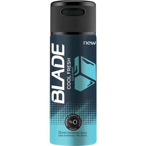 Дезодорант-спрей мужской BLADE Deo cool fresh, 150мл, Турция, 150 мл