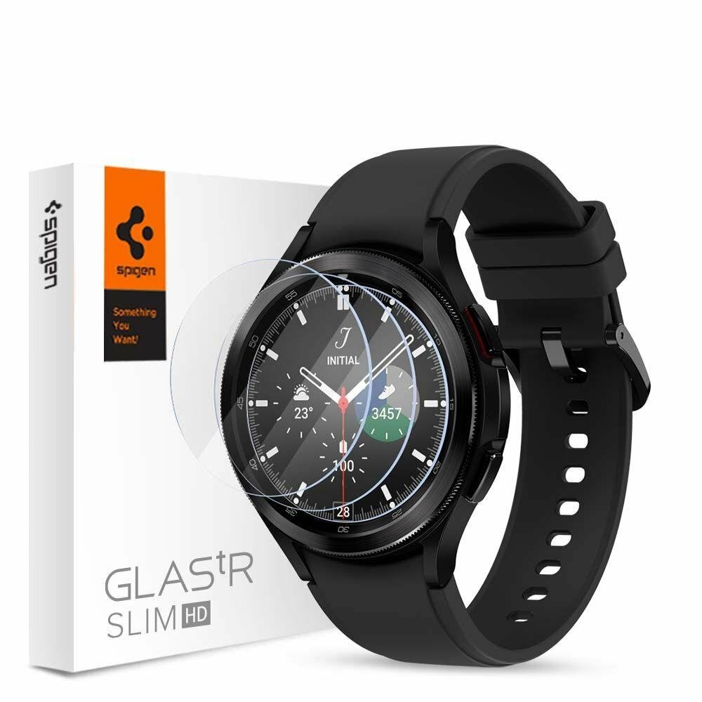 Защитное стекло SPIGEN для Galaxy Watch 4 Classic (42 mm) GLAS.tR Slim HD Прозрачный 3 шт AGL03843