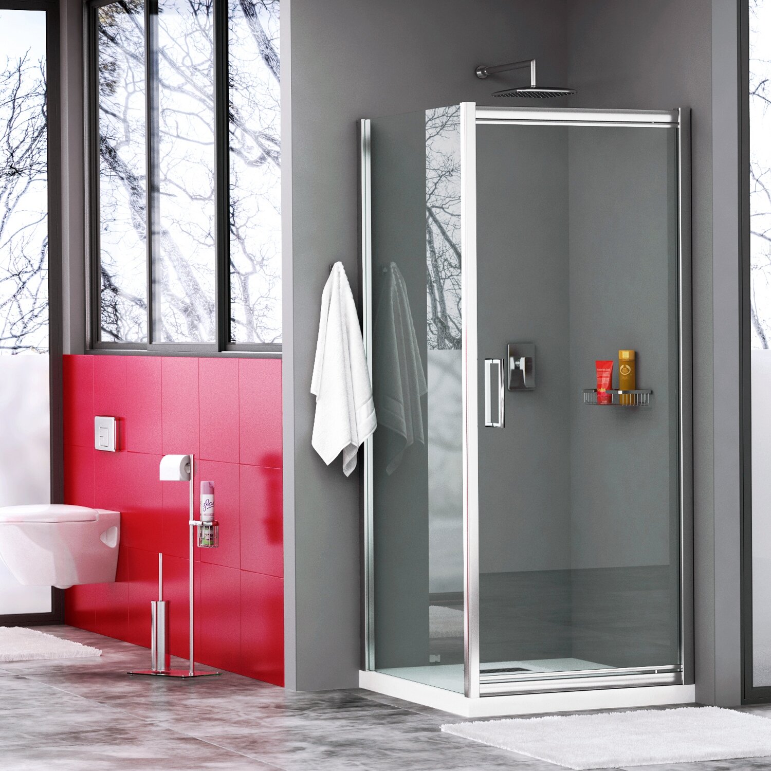Душевой уголок Wasserkraft Salm 27I29 80x100 см