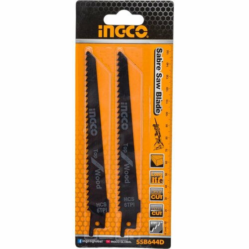 Набор полотен по дереву для сабельной пилы INGCO SSB644D 487₽