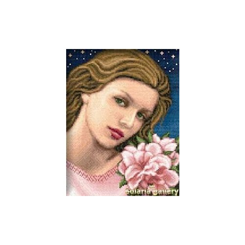 Схема Девушка с азалиями Ch_8112-28