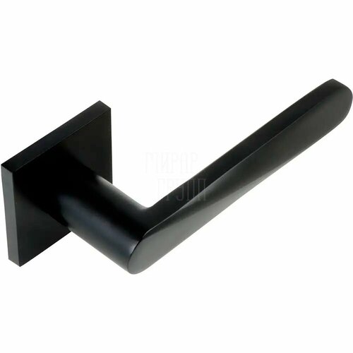 Дверная ручка на квадратной розетке ADDEN BAU "LEDO" S-522 черный