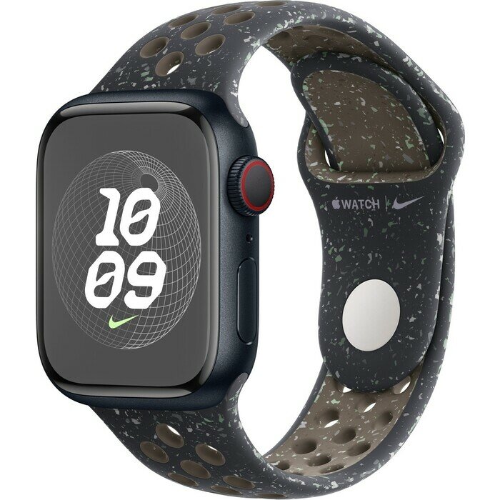 Смарт-часы Apple Watch Series 9 A2978 41мм OLED корп. темная ночь Nike Sport Band разм. брасл: M/L (MR9L3LL/A/MUUP3AM/A)