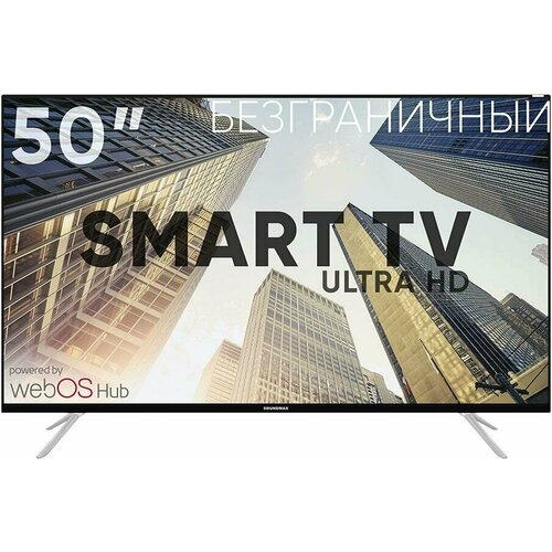 Телевизор Soundmax SM-LED50M03SU (черный/белый)