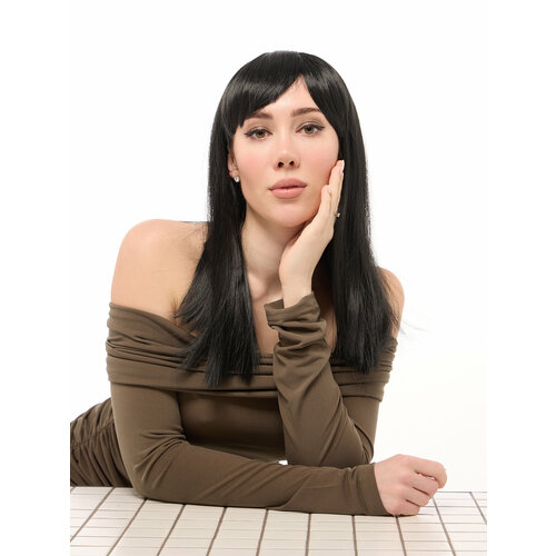 Парик черный женский с челкой 2299₽