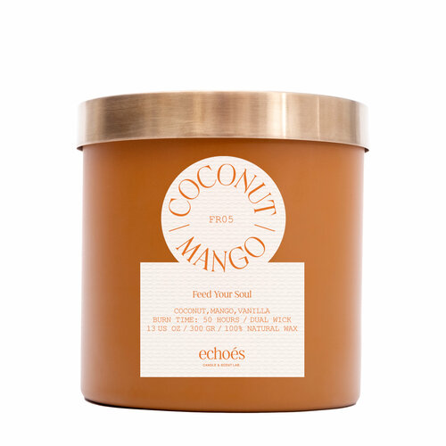 ECHOES Средняя свеча в стекле Coconut & Mango 300 гр