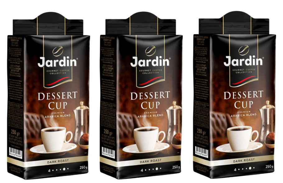 Кофе Jardin Dessert cup молотый, 250 гр, 3 уп