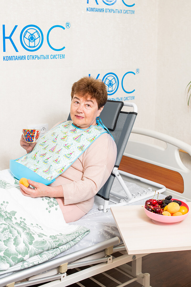 Опора под спину регулируемая с подголовником упор поясничный для кровати для пожилых людей инвалидов и лежачих больных