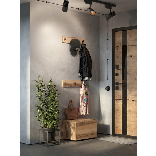 Вешалка Отто, Дуб Делано, комплект из 2 шт.