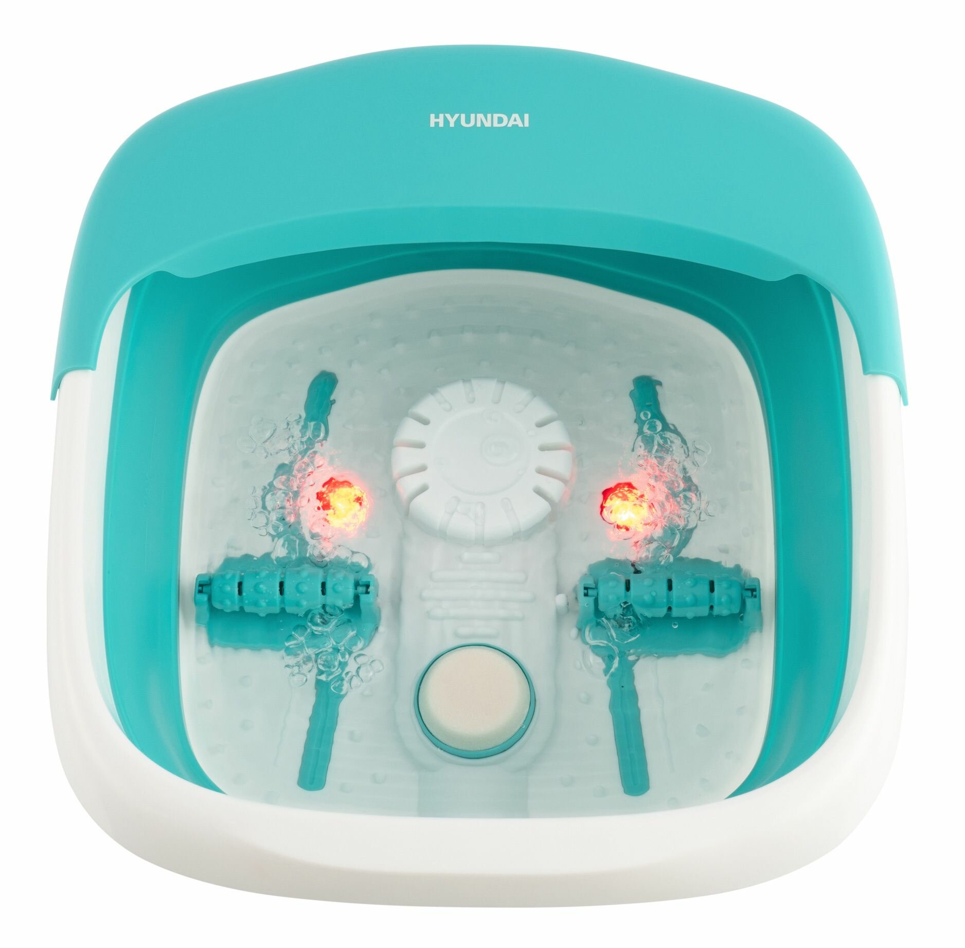 фото Гидромассажная ванночка для ног Hyundai H-FB4551 60Вт белый/бирюзовый