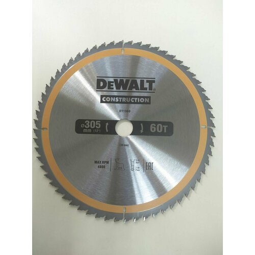 Пильный диск CONSTRUCT (305х30 мм; 60 ATB) DEWALT DT2118