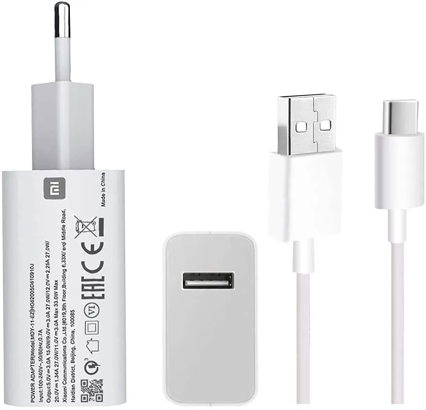 Зарядное устройство Xiaomi Quick Charge 4.0 27W MDY-10-EL (White)