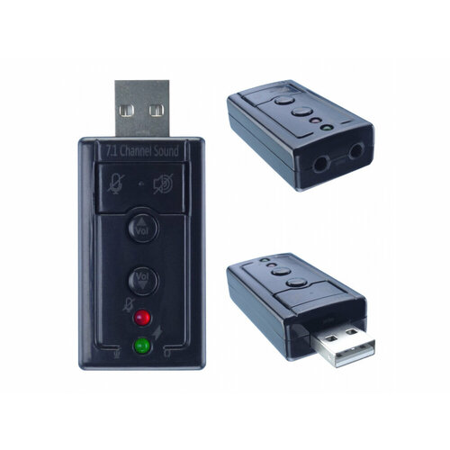 Внешняя звуковая карта 2.0 / 7.1 Channel Sound USB 2.0 jack 3.5мм Plug & Play звуковая карта usb traa71 c media cm108 2 0