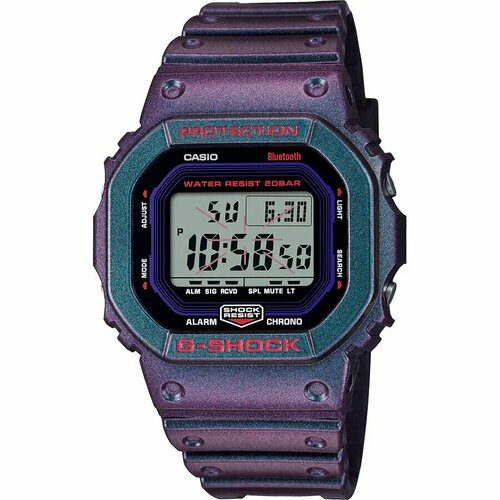 Наручные часы CASIO G-Shock DW-B5600AH-6, фиолетовый наручные часы casio dw 6900y 9er