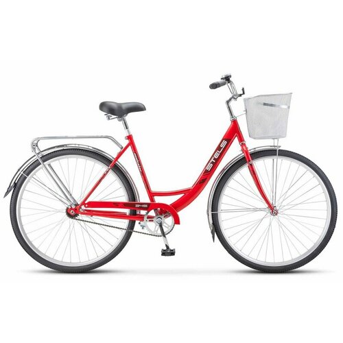 Велосипед Stels Navigator 345 С 28 Z010 (2024) 20 красный + корзина (требует финальной сборки)