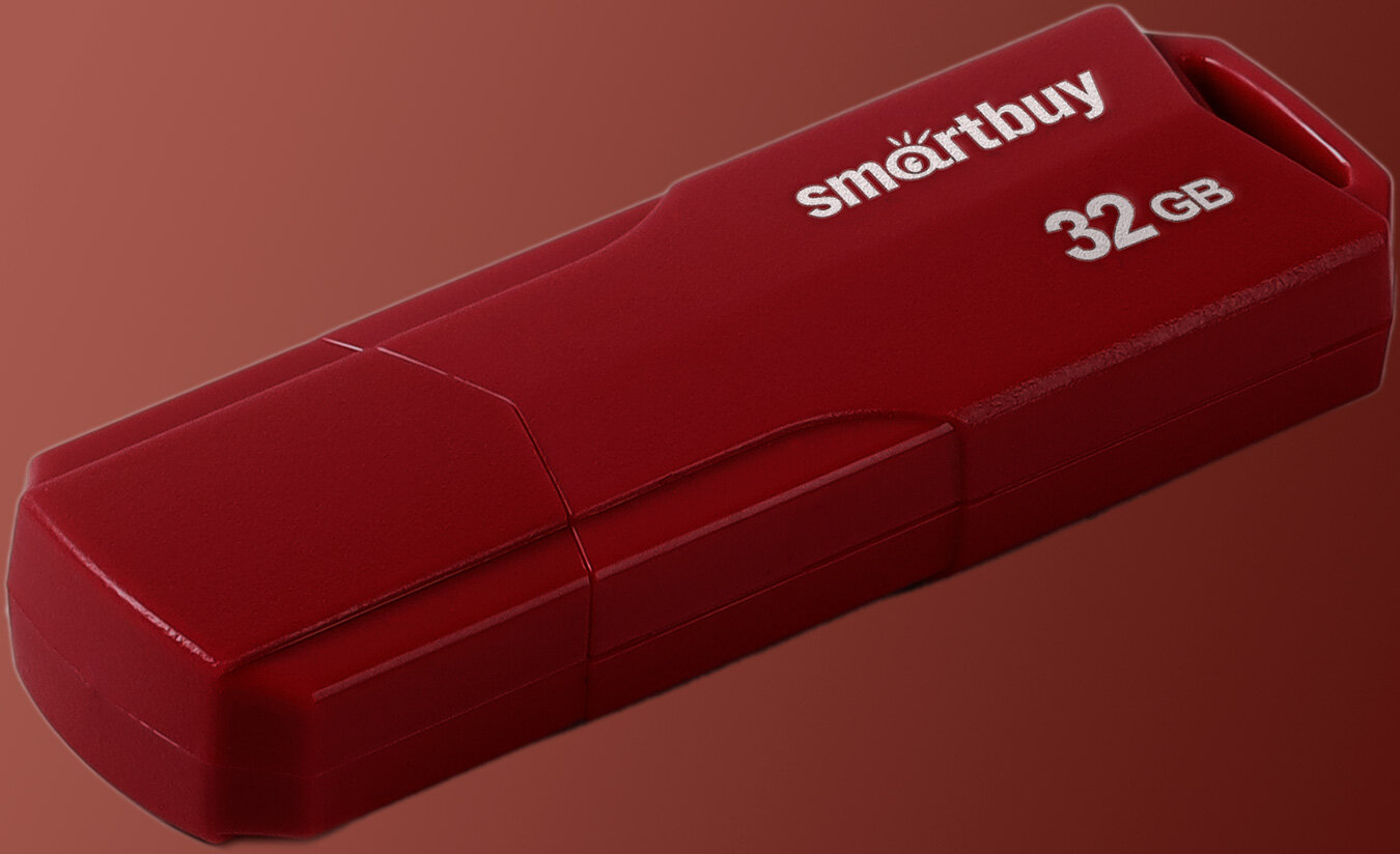 USB флешка Smartbuy 32Gb Clue burgundy USB 2.0
