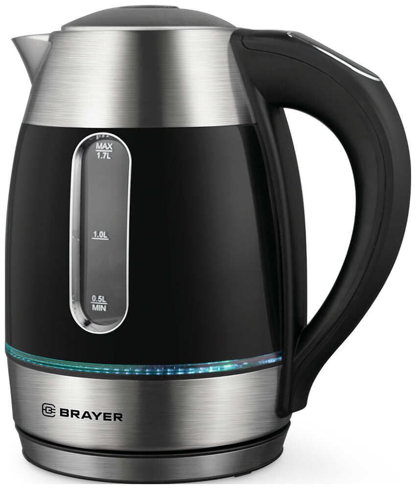 Чайник электрический Brayer BR1085, 2200 Вт, 1.7 л