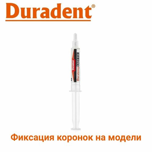 Фиксирующий гель Duradent Duratemp EasyFix, для фиксации коронок и виниров на модели, шприц 6г, 1шт