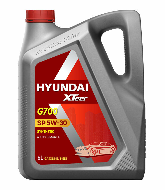 Синтетическое моторное масло HYUNDAI XTeer Gasoline G700 5W-30, 6 л