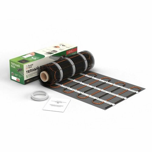 Теплый пол нагревательный мат Русское тепло РТ-720-450 площадь 45 м 720 Вт 8139₽