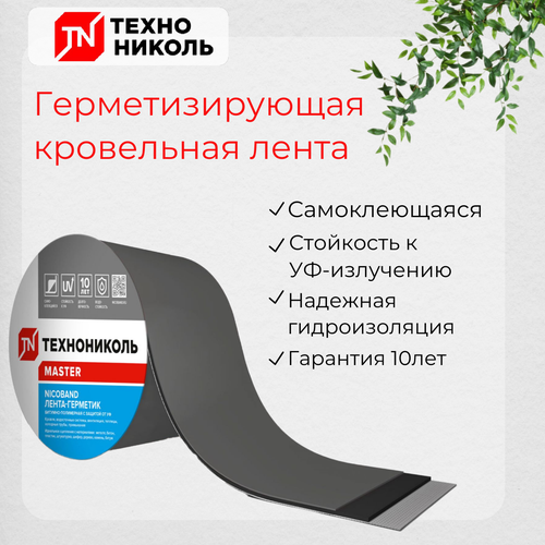 Лента-герметик NICOBAND Серый 3м*10 см