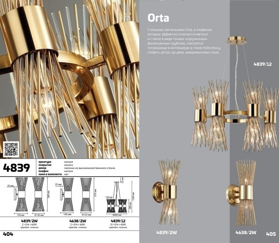 Бра Odeon Light ORTA 4839/2W - фото №13