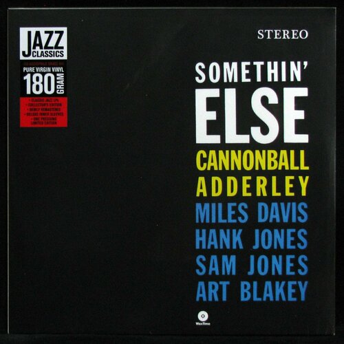 adderley cannonball виниловая пластинка adderley cannonball somethin else Виниловая пластинка WaxTime Cannonball Adderley – Somethin' Else