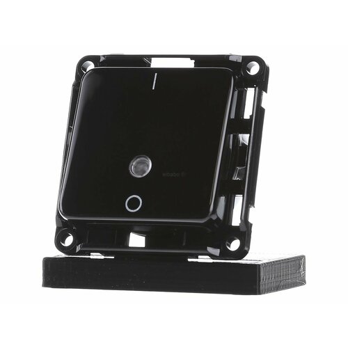 2-контактный выключатель скрытого монтажа, черный D 712.19 GLK – Peha – 00615311 – 4010105615319