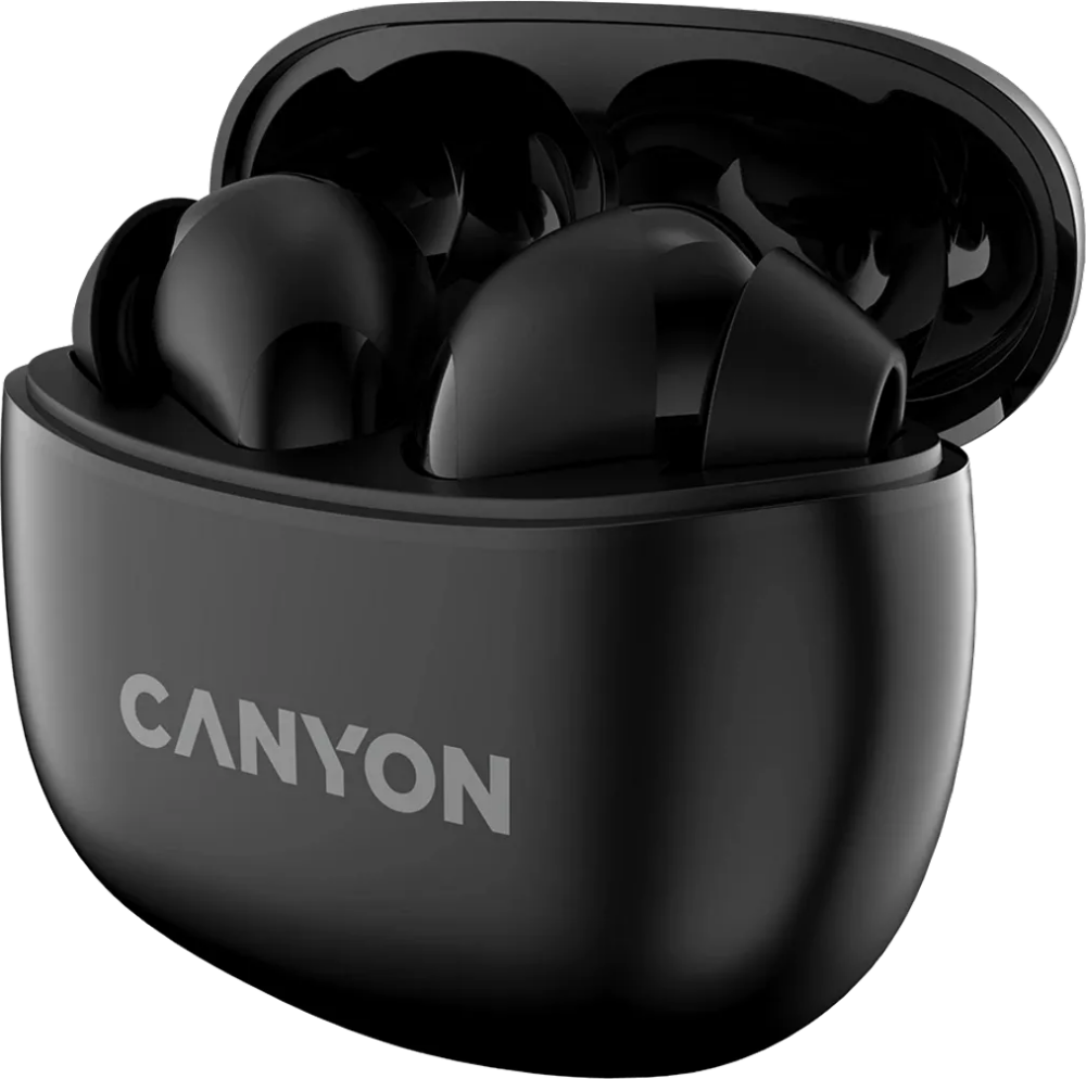 Наушники беспроводные Canyon Bluetooth: 5.3, 20-20 кГц, 32 ОМ, 2*40 мАч, 500 мАч, USB-C, IP33, purple - фото №4