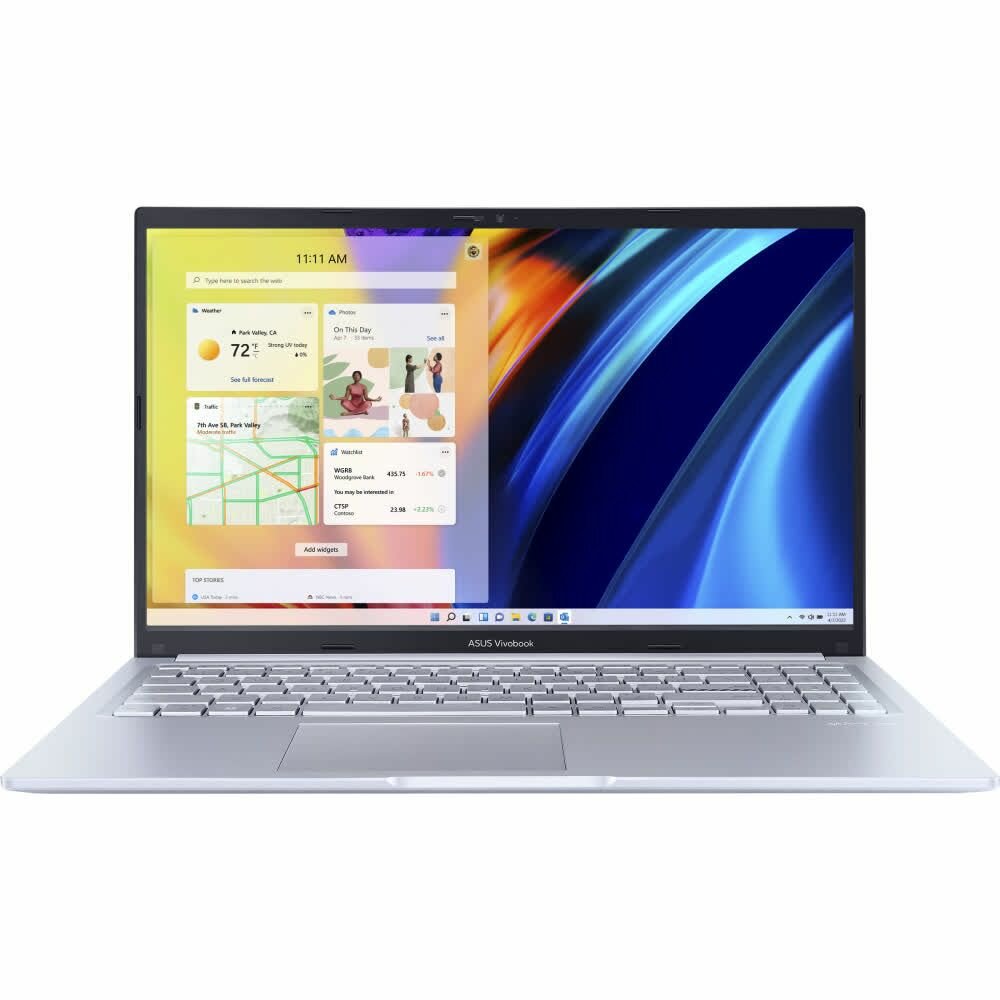 Ноутбук ASUS X1502ZA-BQ2005, 15.6" (1920x1080) IPS/Intel Core i7-12700H/16 ГБ DDR4/512 ГБ SSD/Intel Iris Xe Graphics/Без системы, Серебристый (90NB0VX2-M037D0)