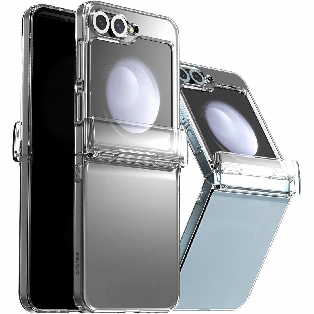 Чехол Araree Nukin 360 для Galaxy Z Flip6, поликарбонат, прозрачный