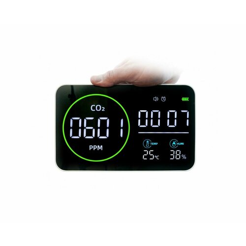 Комбинированный датчик измеритель качества воздуха 4 в 1 Straz Gaz 915-M6 O43368AV CO2 влажность температура часы Экран 10 дюймов 8577₽